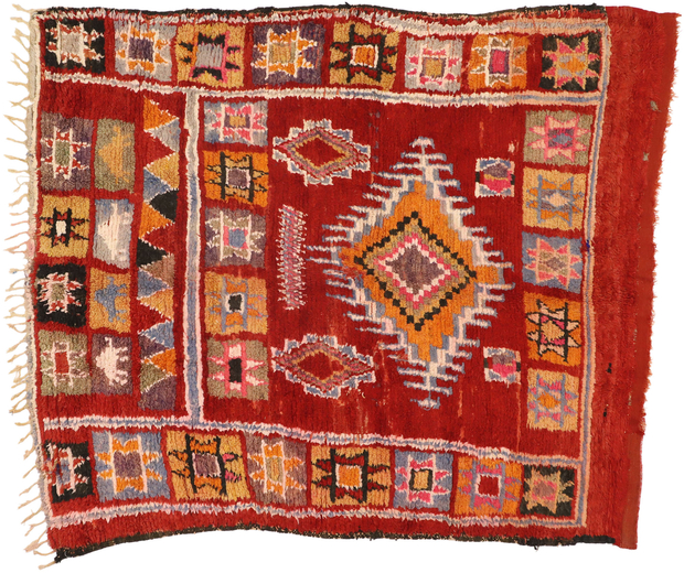 7 x 8 Vintage Moroccan Rug 20920