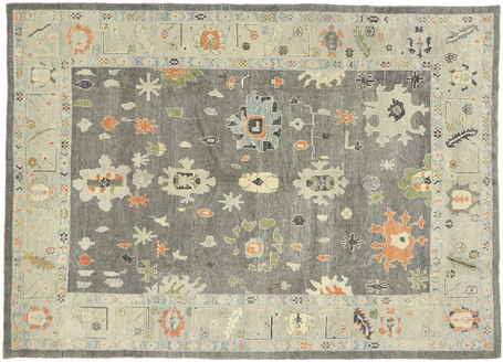 9 x 12 Contemporary Turkish Oushak Rug 52829