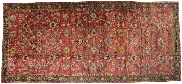 14 x 29 Antique Chinese Tabriz Rug 77435