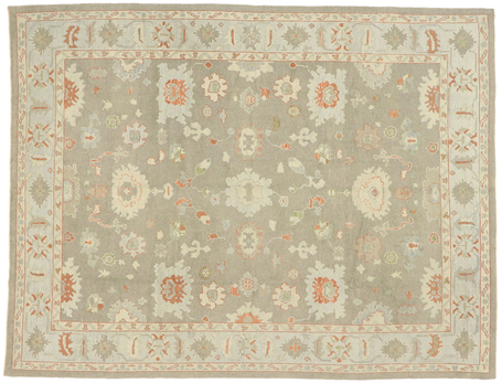 9 x 12 Contemporary Turkish Oushak Rug 52940
