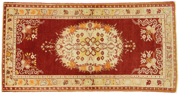 3 x 6 Vintage Oushak Rug 50996