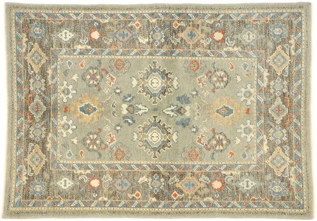 4 x 6 Contemporary Turkish Oushak Rug 52886