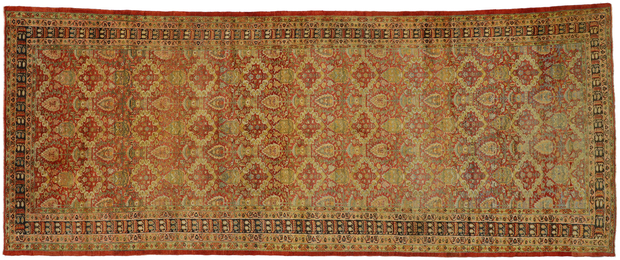 6 x 14 Antique Turkish Oushak Rug 51019