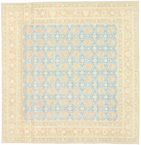 9 x 9 Vintage Turkish Oushak Rug 53034