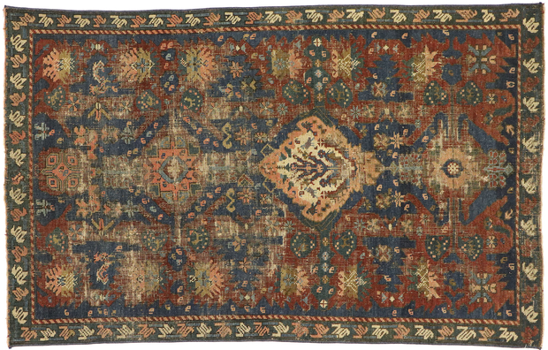 3 x 5 Antique Turkish Oushak Rug 53050