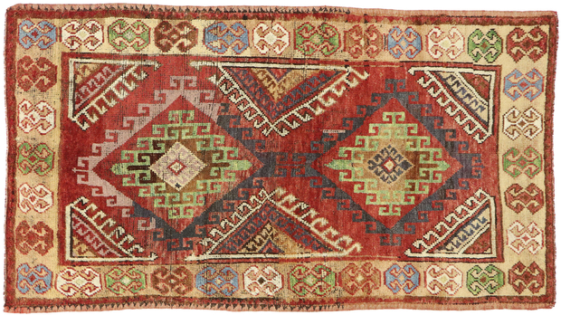 4 x 7 Vintage Turkish Oushak Rug 53056