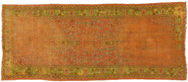5 x 11 Antique Turkish Oushak Rug 77538