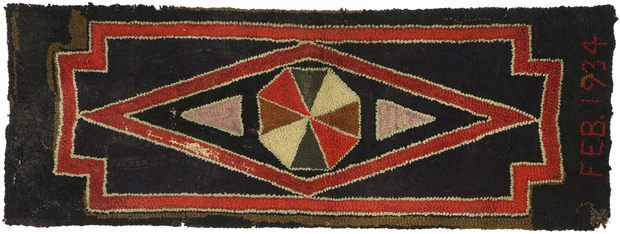 2 x 4 Antique Hook Rug 77502