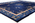 9 x 11 Antique Blue Chinese Peking Rug 77524
