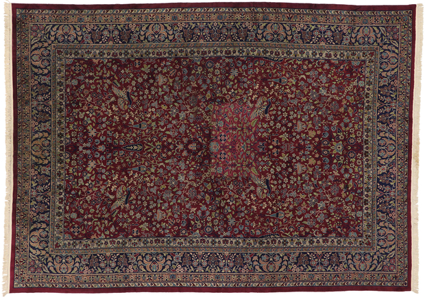 10 x 14 Antique Indian Agra Rug 77541