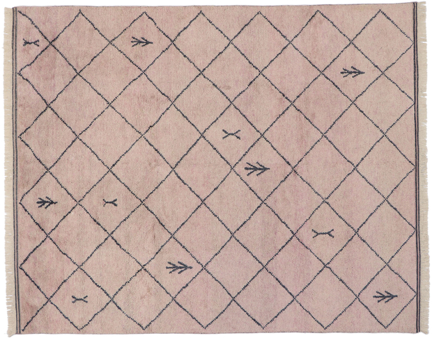 8 x 10 Modern Tribal Pink Moroccan Rug 30593