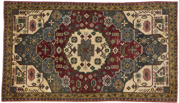 3 x 6 Vintage Turkish Oushak Rug 53177