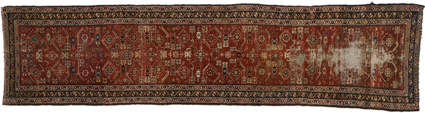 3 x 12 Antique Persian Mahal Rug 77555