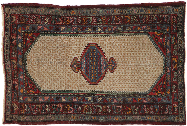 4 x 6 Antique Persian Hamadan Rug 77568