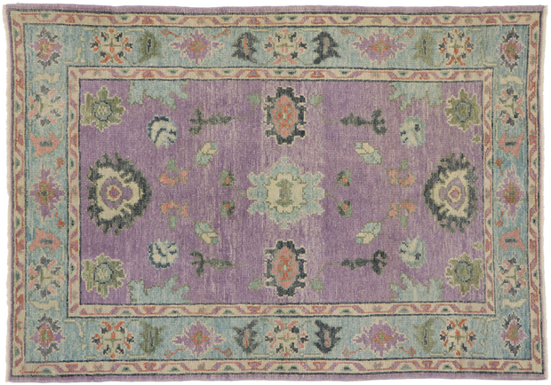 4 x 6 Colorful Oushak Rug 53380