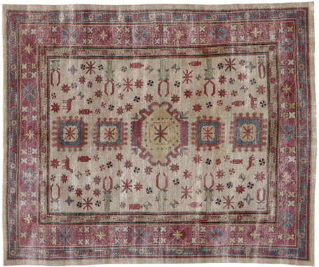 8 x 10 Vintage Persian Khotan Rug 53247