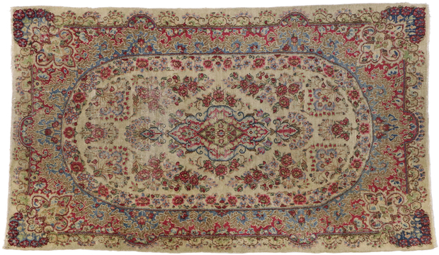 3 x 5 Antique Persian Kerman Rug 77560