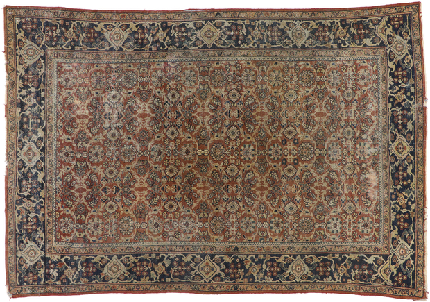 8 x 12 Antique Persian Mahal Rug 77572