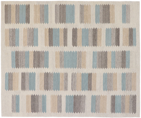 8 x 10 Swedish Kilim Rug 30616