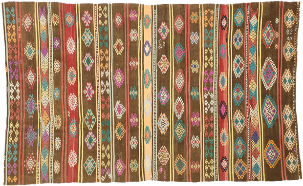 7 x 11 Vintage Turkish Kilim Rug 51069