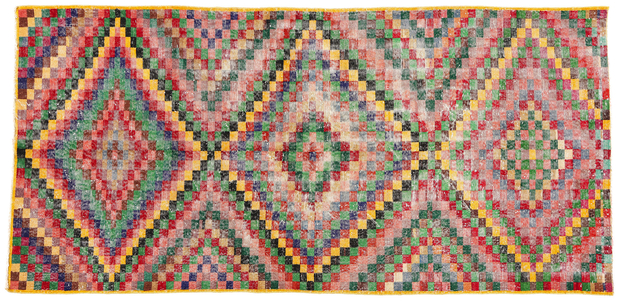 4 x 9 Zeki Muren Distressed Vintage Turkish Sivas Rug 53294