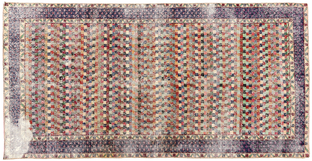 5 x 9 Zeki Muren Distressed Vintage Turkish Sivas Rug 53311