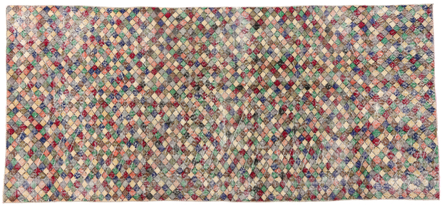 4 x 9 Zeki Muren Distressed Vintage Turkish Sivas Rug 53320