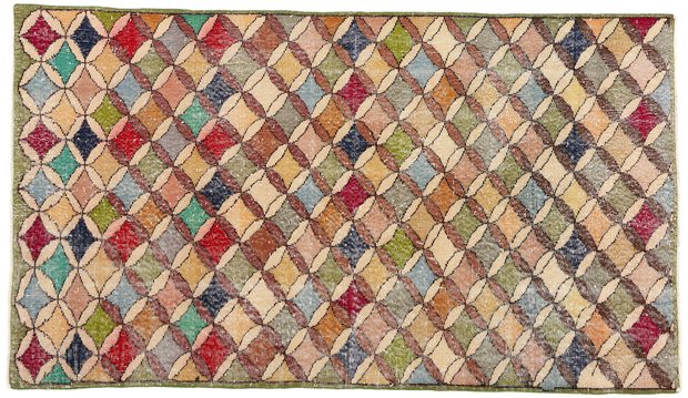 4 x 7 Zeki Muren Distressed Vintage Turkish Sivas Rug 53325