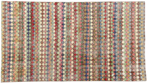 5 x 9 Zeki Muren Distressed Vintage Turkish Sivas Rug 53333