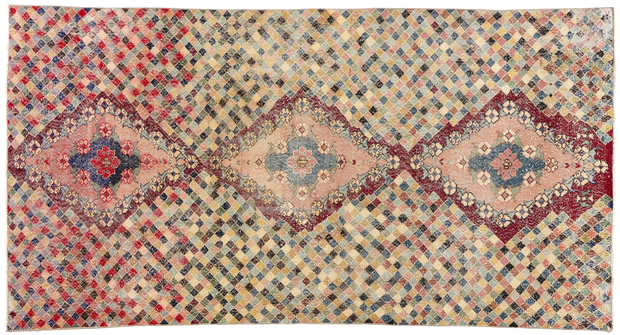 5 x 9 Zeki Muren Distressed Vintage Turkish Sivas Rug 53336