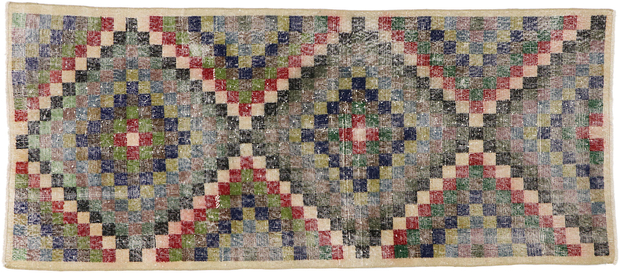 3 x 6 Vintage Turkish Sivas Rug 53339