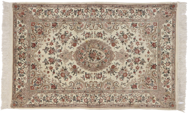 4 x 6 Vintage Persian Tabriz Rug 77570