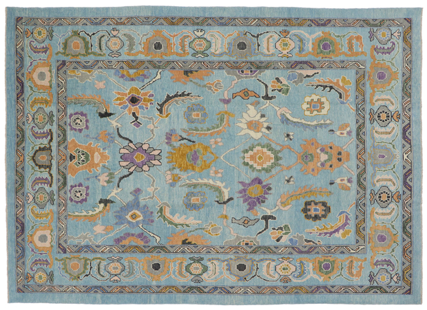 10 x 13 Colorful Oushak Rug 53459