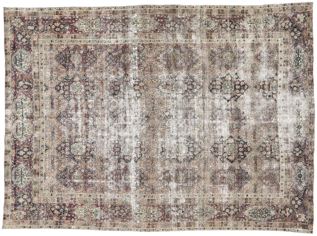 9 x 12 Antique Persian Kerman Rug 60837