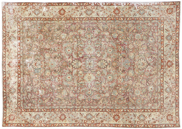8 x 11 Antique Persian Tabriz Rug 60846