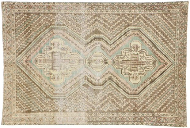 4 x 6 Antique Persian Afshar Rug 60852