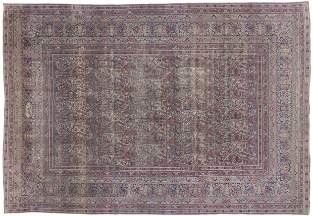 14 x 20 Antique Persian Lavar Kerman Rug 77622