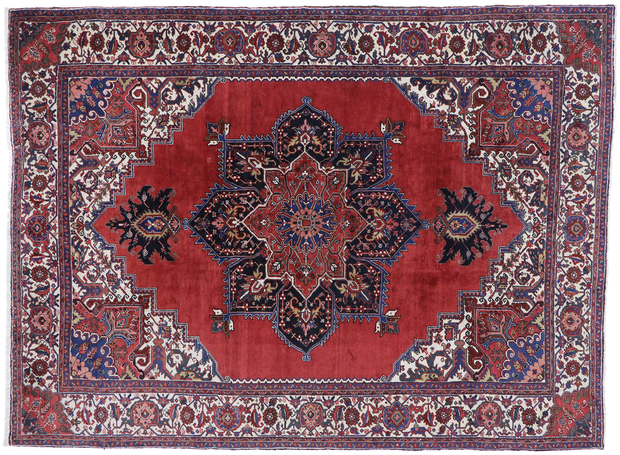 10 x 13 Antique Persian Heriz Rug 77628