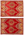 4 x 5 Vintage Red Turkish Oushak Rug 51122 Matching Pair