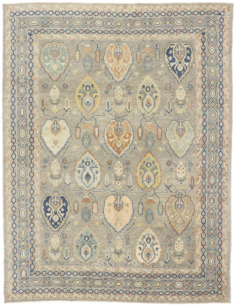 9 x 12 Contemporary Turkish Oushak Rug 53513