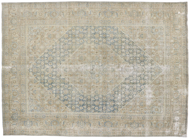 8 x 11 Antique Persian Tabriz Rug 60865