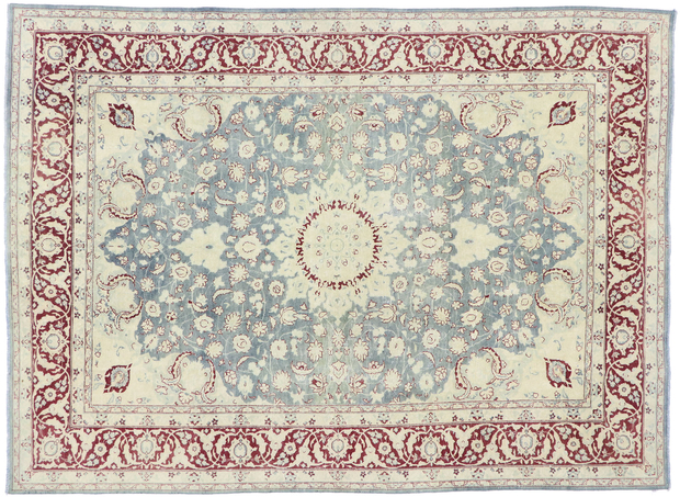 8 x 11 Antique Persian Tabriz Rug 60874