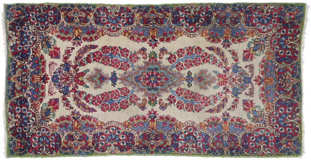 2 x 4 Vintage Persian Kerman Rug 77655