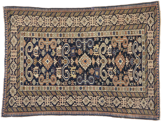 3 x 4 Antique Caucasian Shirvan Kuba Rug 77658