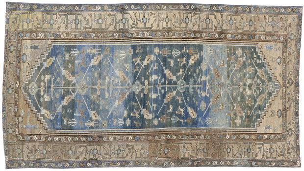 7 x 13 Antique Persian Malayer Rug 60885