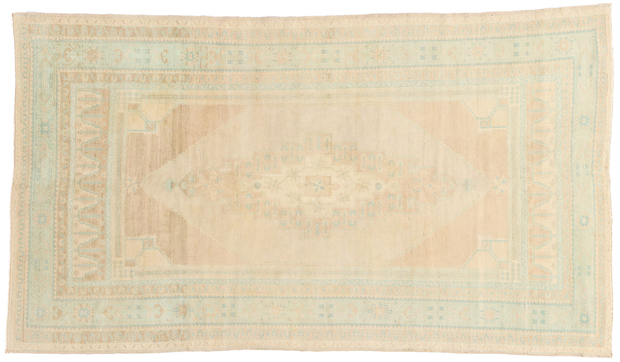 5 x 9 Vintage Muted Turkish Oushak Rug 53559