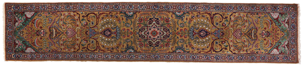 3 x 14 Vintage Persian Tabriz Runner 77661