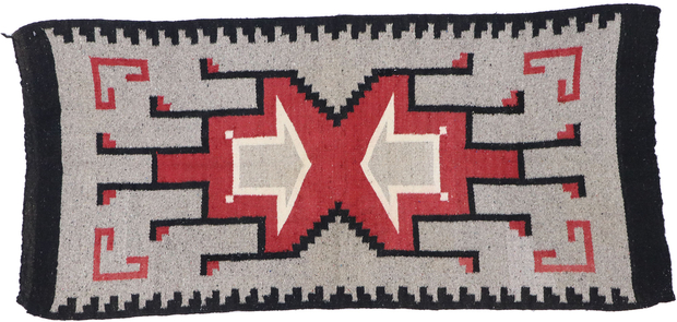 2 x 5 Vintage Navajo Klagetoh Rug 77767
