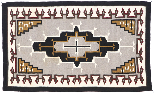 5 x 7 Vintage Navajo Ganado Rug 77770