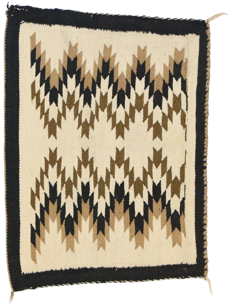 2 x 2 Antique Navajo Eye Dazzler Rug 77780